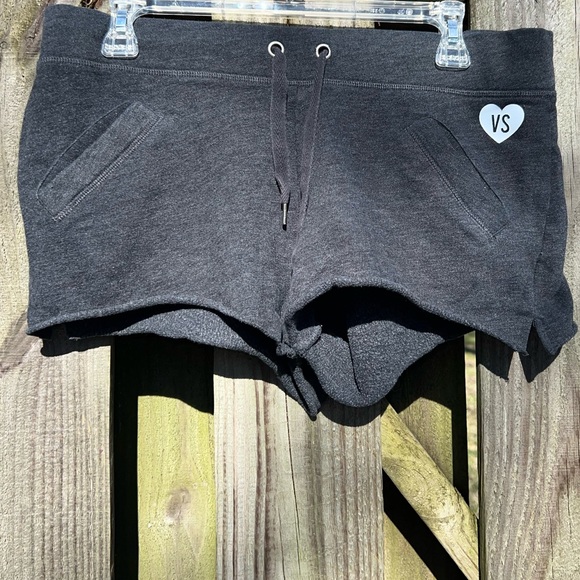 Victoria’s Secret gray drawstring shorts with pockets - Picture 2 of 5